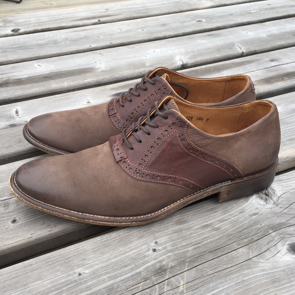 NEW John Varvatos Leather Brogues - Picture 2 of 10